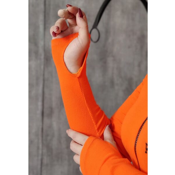 بلوز کراپ فانریپ زیپی خرگوش - مانتو پاتریس رشت