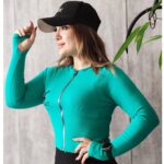 بلوز کراپ فانریپ زیپی خرگوش - مانتو پاتریس رشت