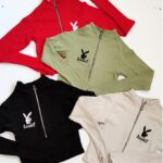 بلوز کراپ فانریپ زیپی خرگوش - مانتو پاتریس رشت