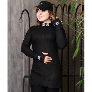 زیر سارافونی فینگردار مشکی - مانتو پاتریس رشت