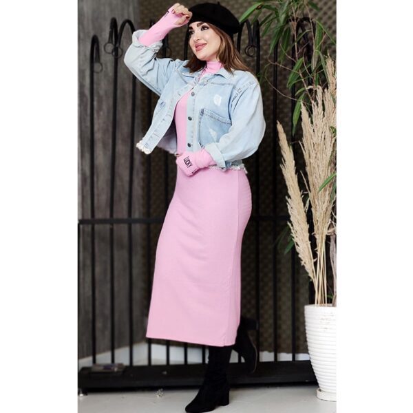 پیراهن ماکسی رنگی فینگردار - مانتو پاتریس رشت