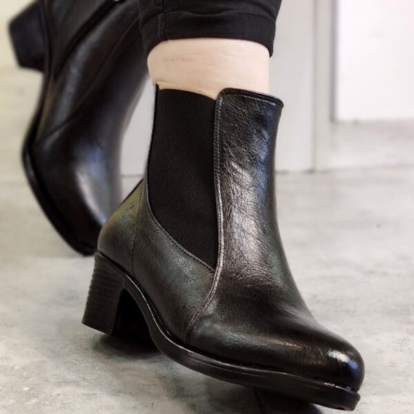 نیم بوت بغل کش مشکی - مانتو پاتریس رشت