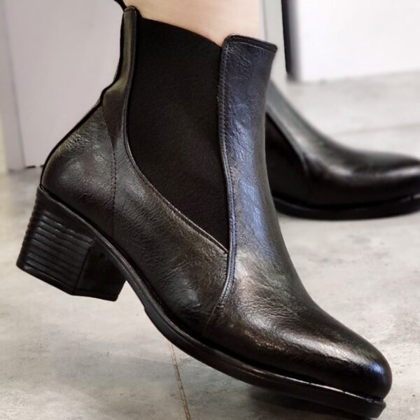 نیم بوت بغل کش مشکی - مانتو پاتریس رشت