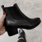 نیم بوت بغل کش مشکی - مانتو پاتریس رشت