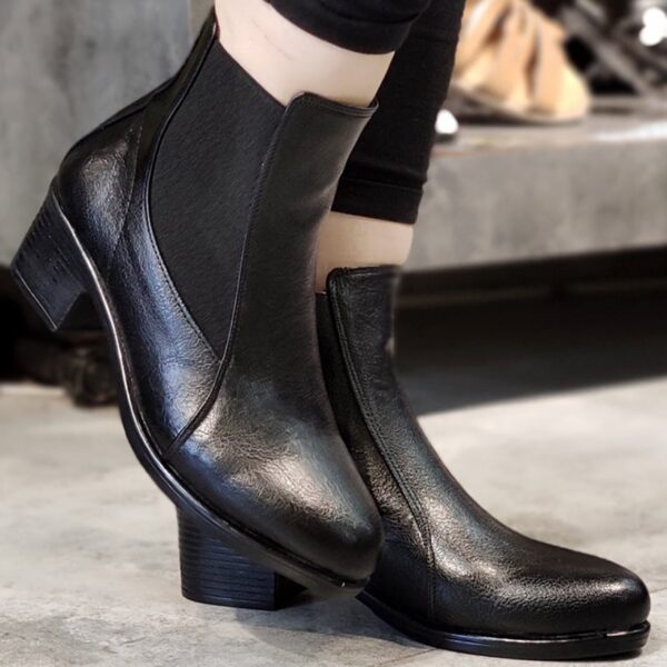 نیم بوت بغل کش مشکی - مانتو پاتریس رشت