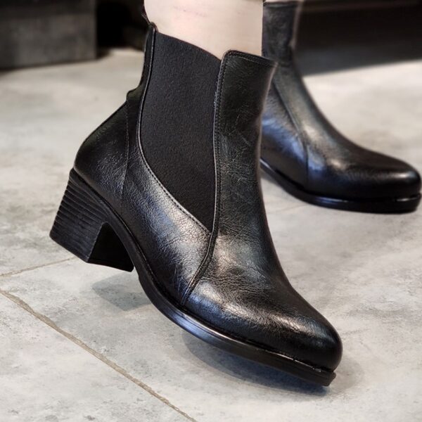 نیم بوت بغل کش مشکی - مانتو پاتریس رشت