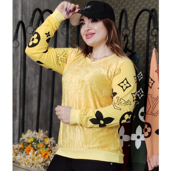 بلوز آستین بلند مخمل ال وی - مانتو پاتریس رشت