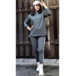 ست هودی شلوار نواری - مانتو پاتریس رشت