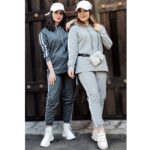 ست هودی شلوار نواری - مانتو پاتریس رشت