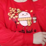 بلوز آستین بلند طرح پاییزی - مانتو پاتریس رشت