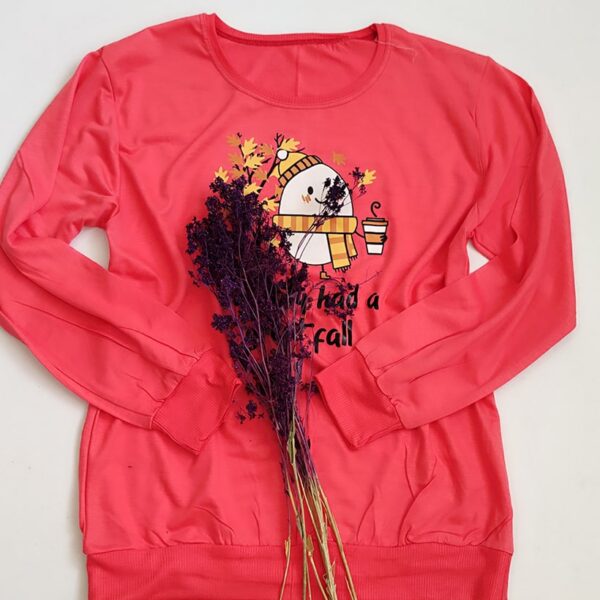 بلوز آستین بلند طرح پاییزی - مانتو پاتریس رشت