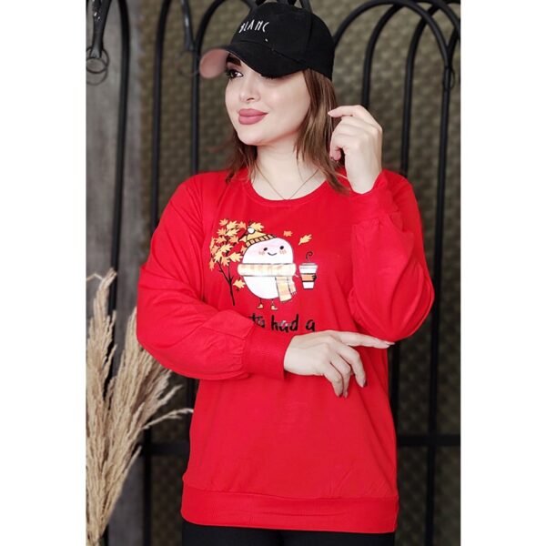 بلوز آستین بلند طرح پاییزی - مانتو پاتریس رشت