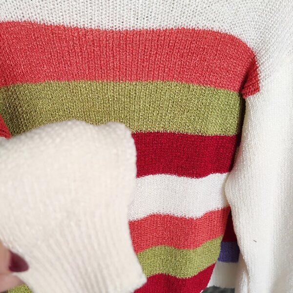 بلوز بافت یقه اسکی نخ ابریشمی