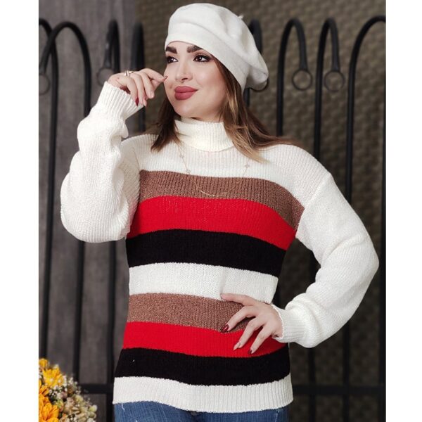 بلوز بافت یقه اسکی نخ ابریشمی