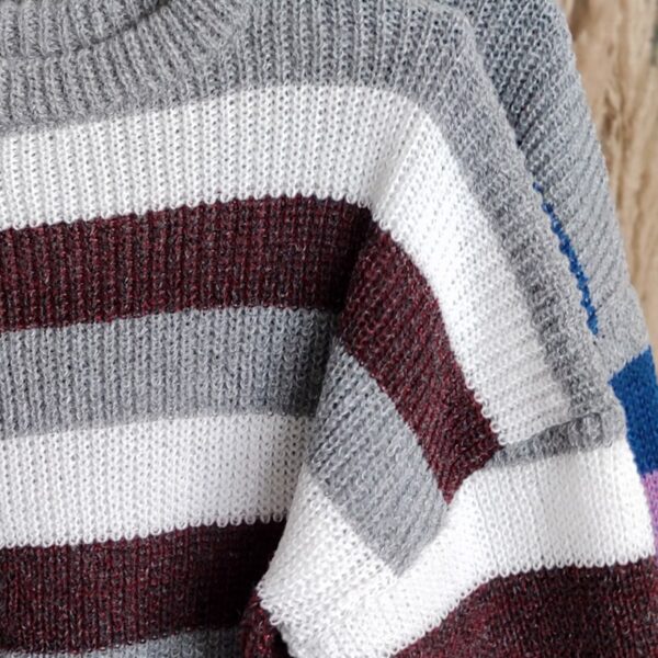 بلوز بافت کراپ راه راه - مانتو پاتریس رشت