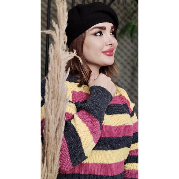 بلوز بافت کراپ راه راه - مانتو پاتریس رشت