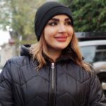 کلاه بافت رنگی - مانتو پاتریس رشت