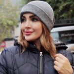 کلاه بافت رنگی - مانتو پاتریس رشت