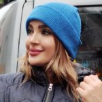 کلاه بافت رنگی - مانتو پاتریس رشت