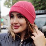 کلاه بافت رنگی - مانتو پاتریس رشت