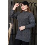 تونیک بافت یقه گرد لوزی - مانتو پاتریس رشت