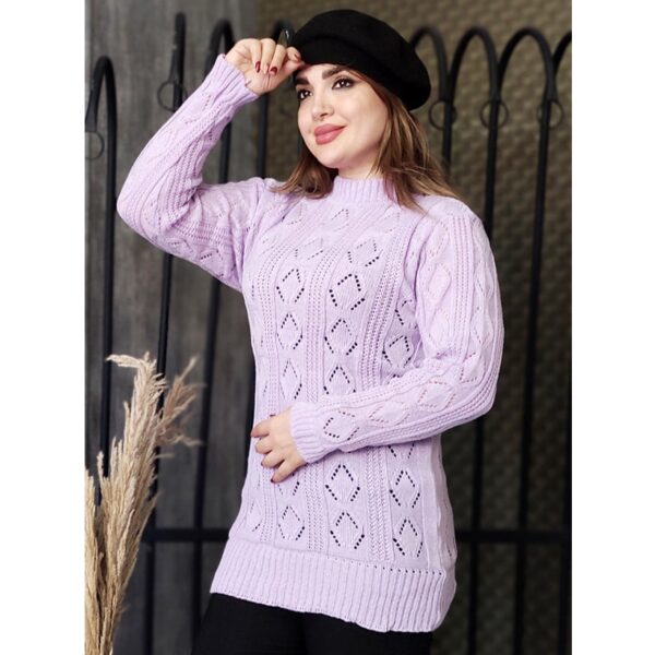 تونیک بافت یقه گرد لوزی - مانتو پاتریس رشت