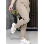 شلوار مام فیت کمر دکمه - مانتو پاتریس رشت