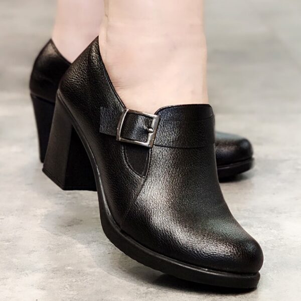 کفش اداری پاشنه دار مشکی - مانتو پاتریس رشت