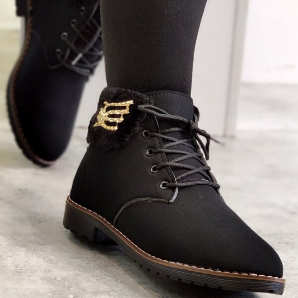 نیم بوت دور خز - مانتو پاتریس رشت