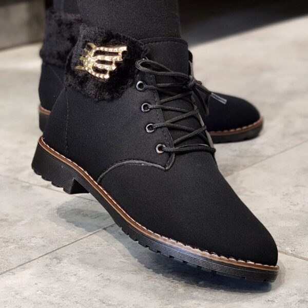 نیم بوت دور خز - مانتو پاتریس رشت