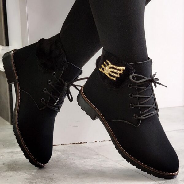 نیم بوت دور خز - مانتو پاتریس رشت