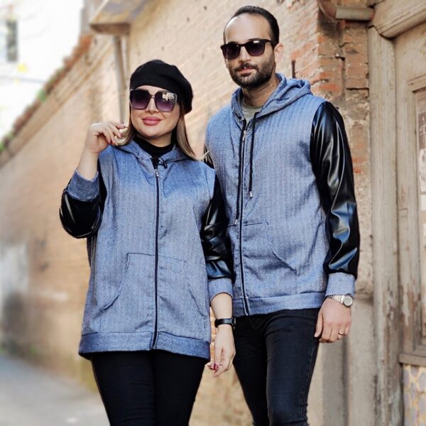 سویشرت آستین چرم توییت - مانتو پاتریس رشت