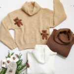 بلوز کراپ خرس گلدوزی - مانتو پاتریس رشت