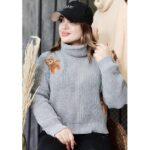 بلوز کراپ خرس گلدوزی - مانتو پاتریس رشت