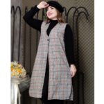 سارافون کشمیر چهارخونه - مانتو پاتریس رشت