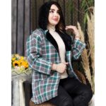 مانتو چهارخونه کلاه تدی - مانتو پاتریس رشت