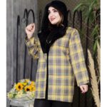 مانتو چهارخونه کلاه تدی - مانتو پاتریس رشت