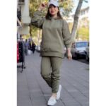 ست هودی شلوار بغل چاک