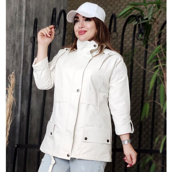 بارانی کتان دو جیب 3780080 - Image 2