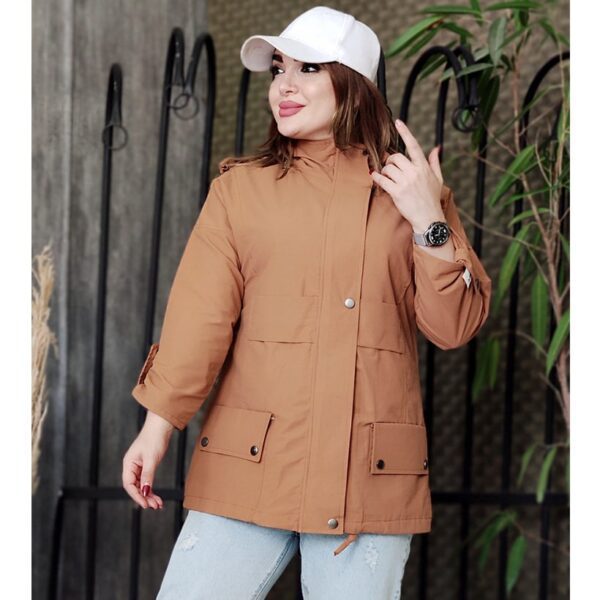 بارانی کتان دو جیب 3780080 - Image 4