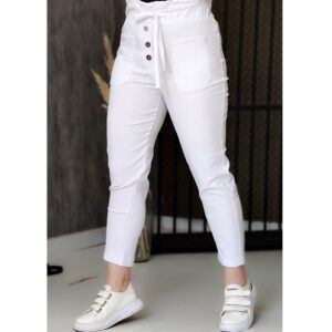 شلوار مام فیت جلو جیب - مانتو پاتریس رشت