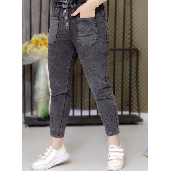 3840037-002-min شلوار مام فیت ذغالی - مانتو پاتریس رشت