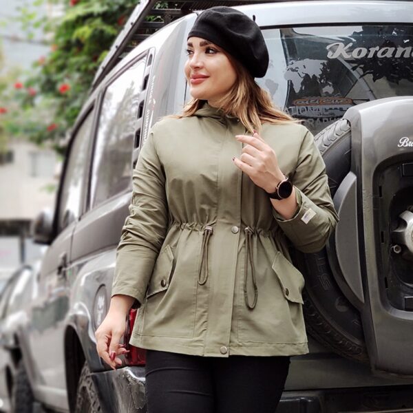 بارانی کتان کوتاه - مانتو پاتریس رشت