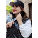 پافر نیم تنه چرم مشکی - مانتو پاتریس رشت