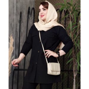مانتو لینن مشکی - مانتو پاتریس رشت