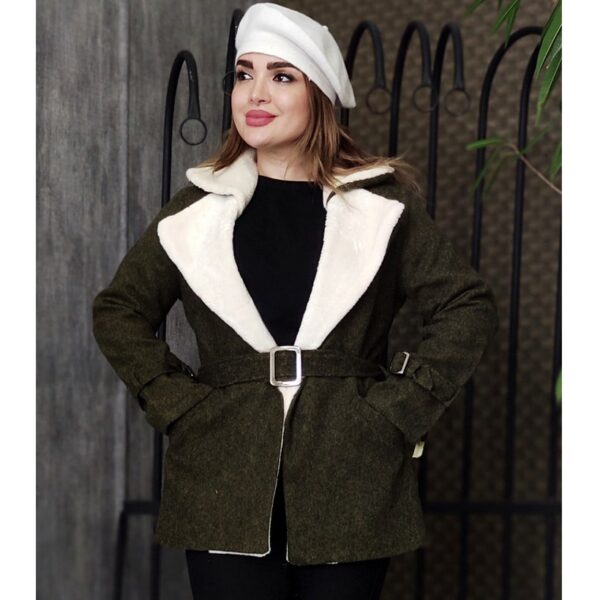 پالتو کتی فوتر یقه خز - مانتو پاتریس رشت