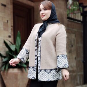 پالتو یقه گرد سنتی - مانتو پاتریس رشت