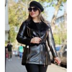 پالتو چرم زیپدار - مانتو پاتریس رشت