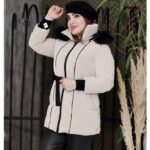 کاپشن سیلیکونی کلاه خز - مانتو پاتریس رشت