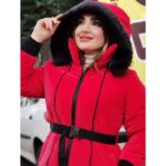 کاپشن سیلیکونی کلاه خز - مانتو پاتریس رشت